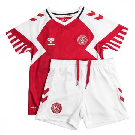 Camisola Dinamarca Criança Equipamento Principal 2023 Manga Curta